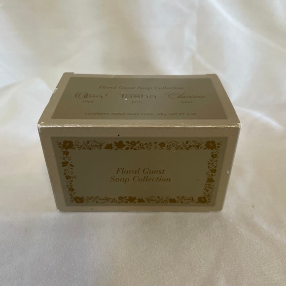 Vintage Avon Floral Guest Soap Collection 3 soaps complete w/ box - Picture 1 of 3